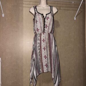 Maurices Pink and Cream Paisley Dress